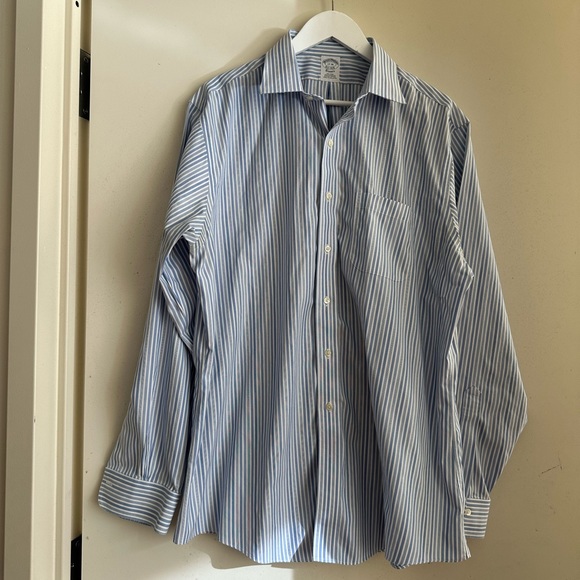 Brooks Brothers Classic Striped Button Down Shirt - Picture 1 of 4
